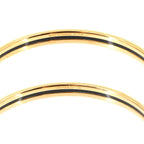 Hermes Uni Enamel Bangle Black Gold Uni Email Bracelet — view 5