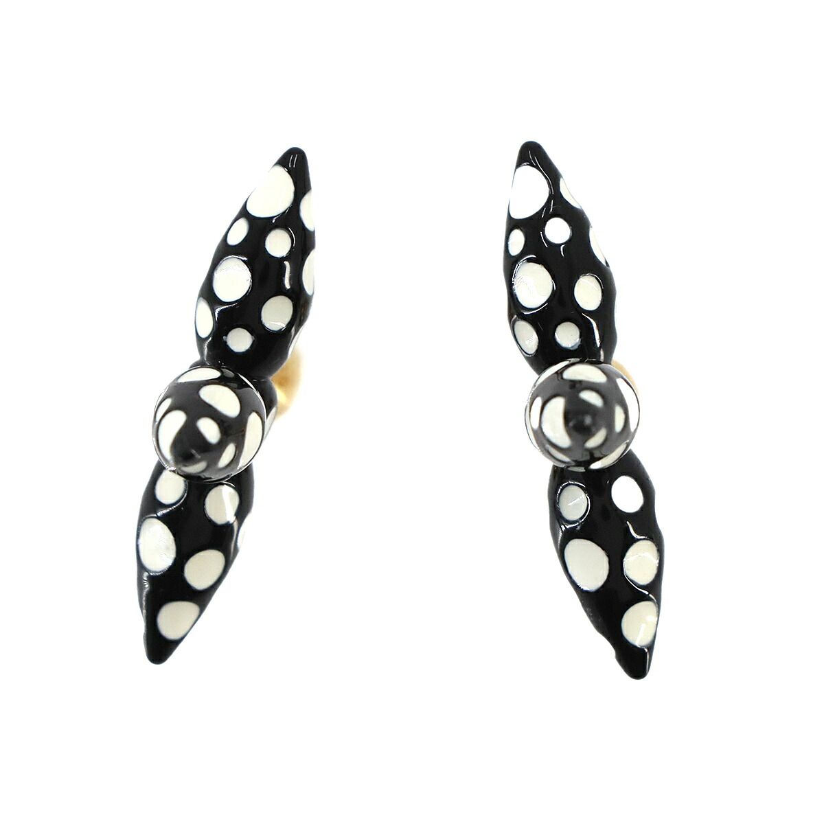 Louis Vuitton LV YK Infinity Dot Boucles D'oreilles Earrings Black — view 4