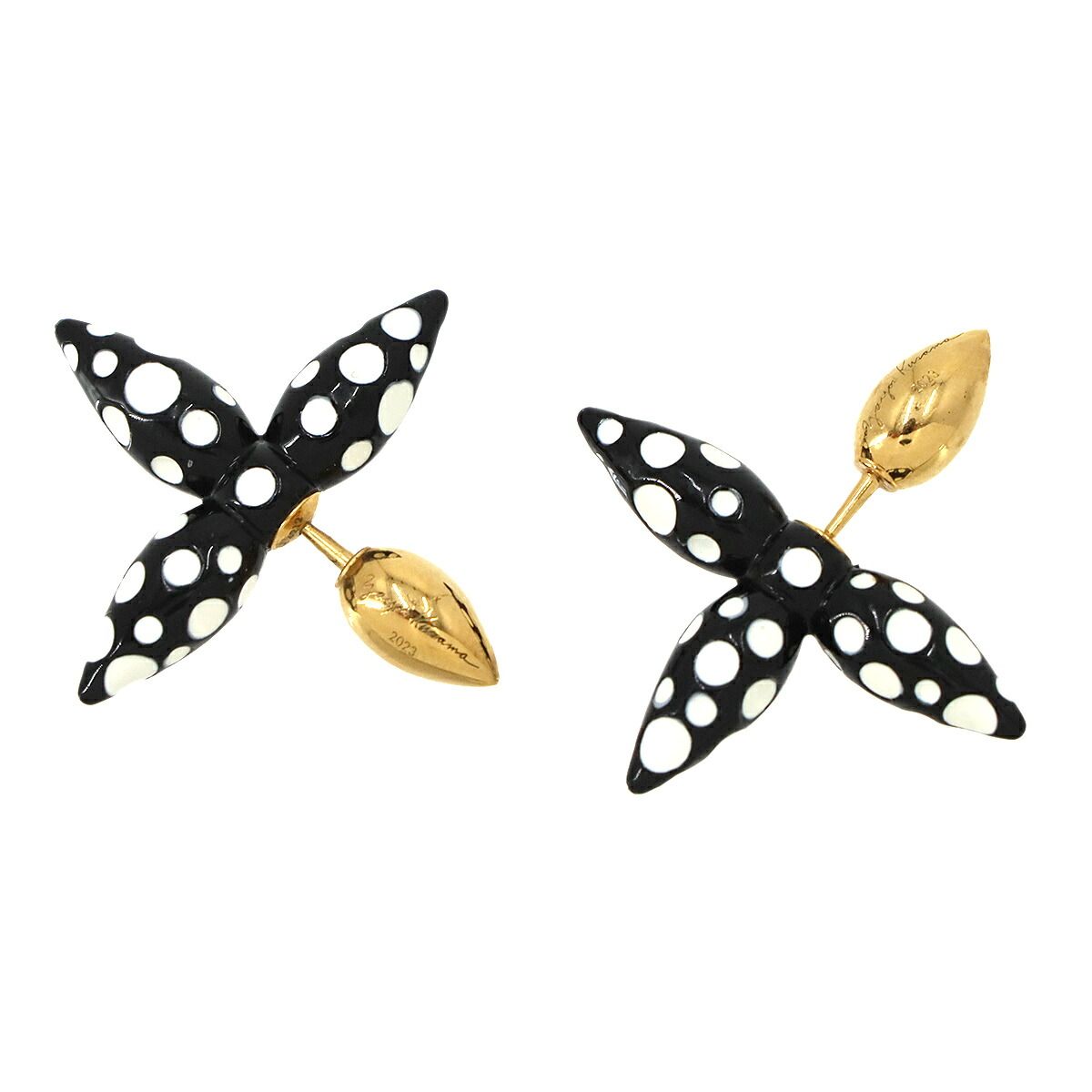 Louis Vuitton LV YK Infinity Dot Boucles D'oreilles Earrings Black — view 2