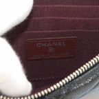 Chanel Quilted Classic Multi Pouch Caviar Leather Black Silver — view 7