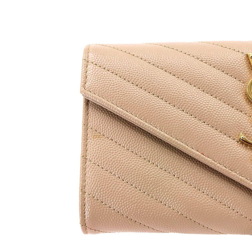 Saint Laurent Paris Monogram Large Flap Wallet Bifold Leather — view 8