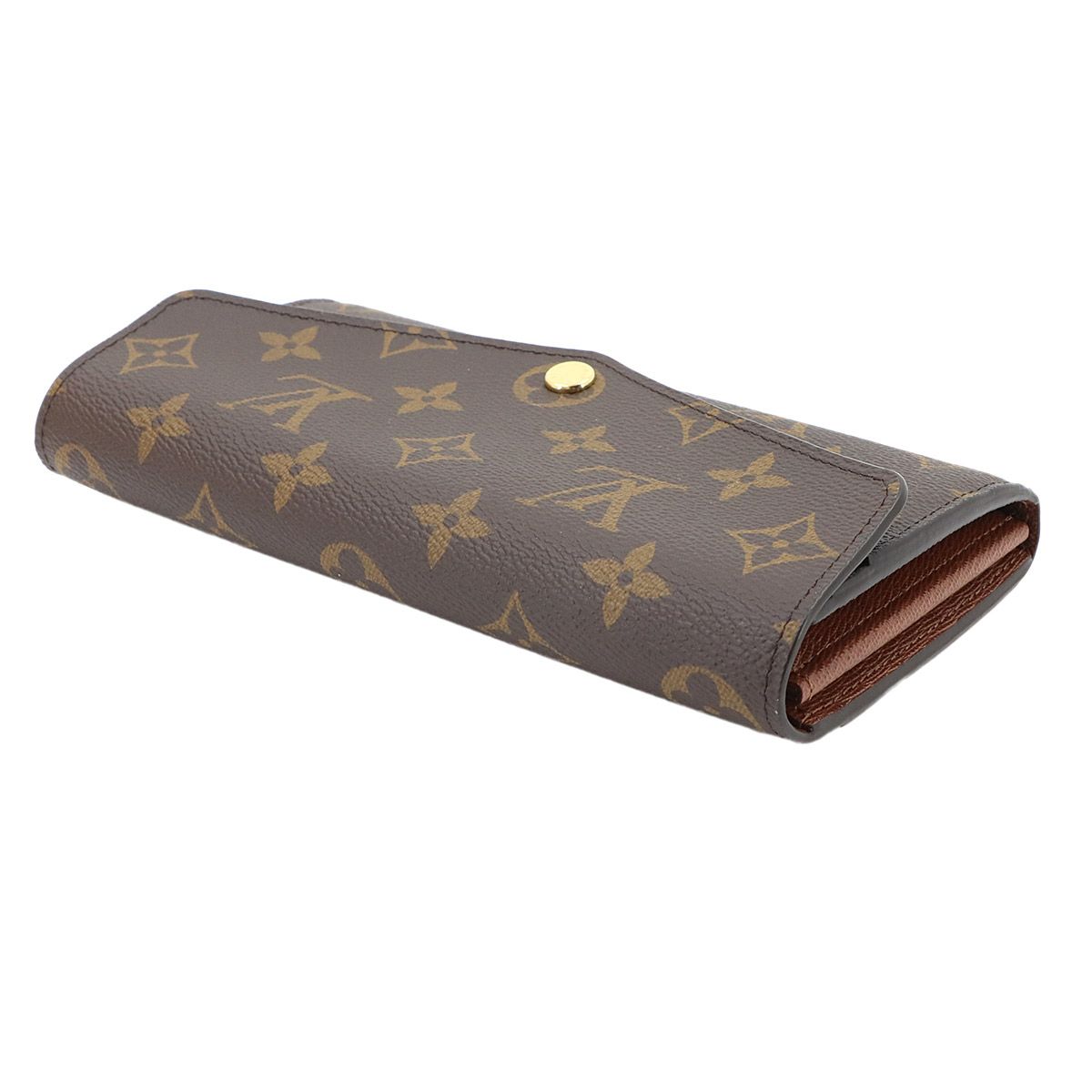Louis Vuitton Monogram Portefeuille Sarah Bifold Wallet Brown — view 5