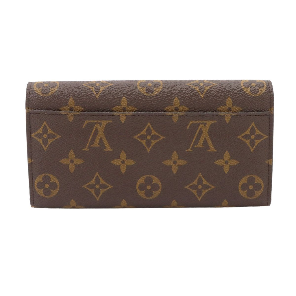 Louis Vuitton Monogram Portefeuille Sarah Bifold Wallet Brown — view 3