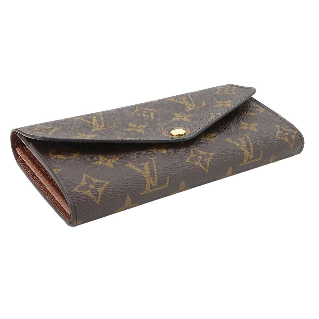 Louis Vuitton Monogram Portefeuille Sarah Bifold Wallet Brown — view 4