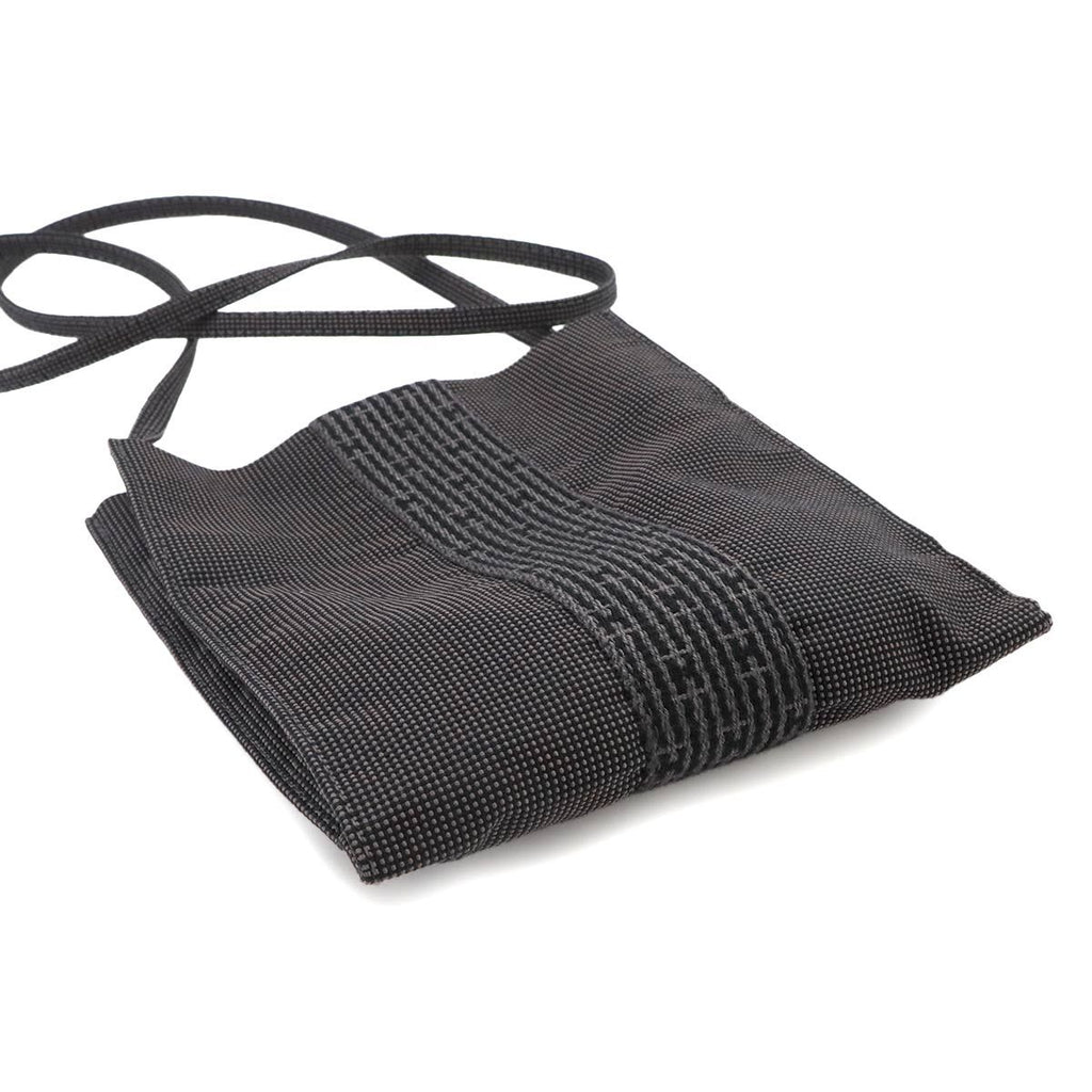Hermes Herline Pochette Shoulder Bag Canvas Gray — view 4