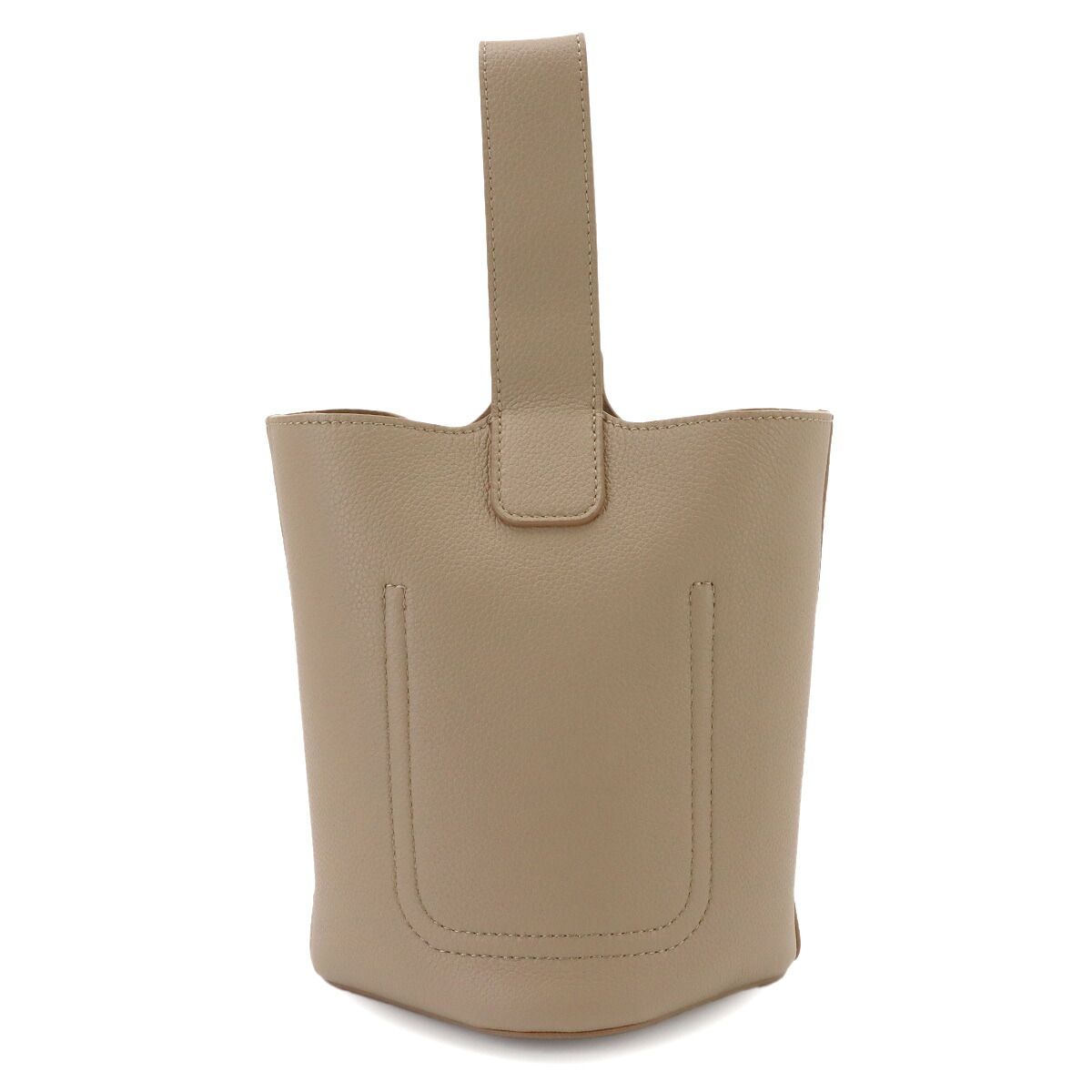 Loewe Pebble Bucket Bag Mini 2-Way Leather Sand — view 3