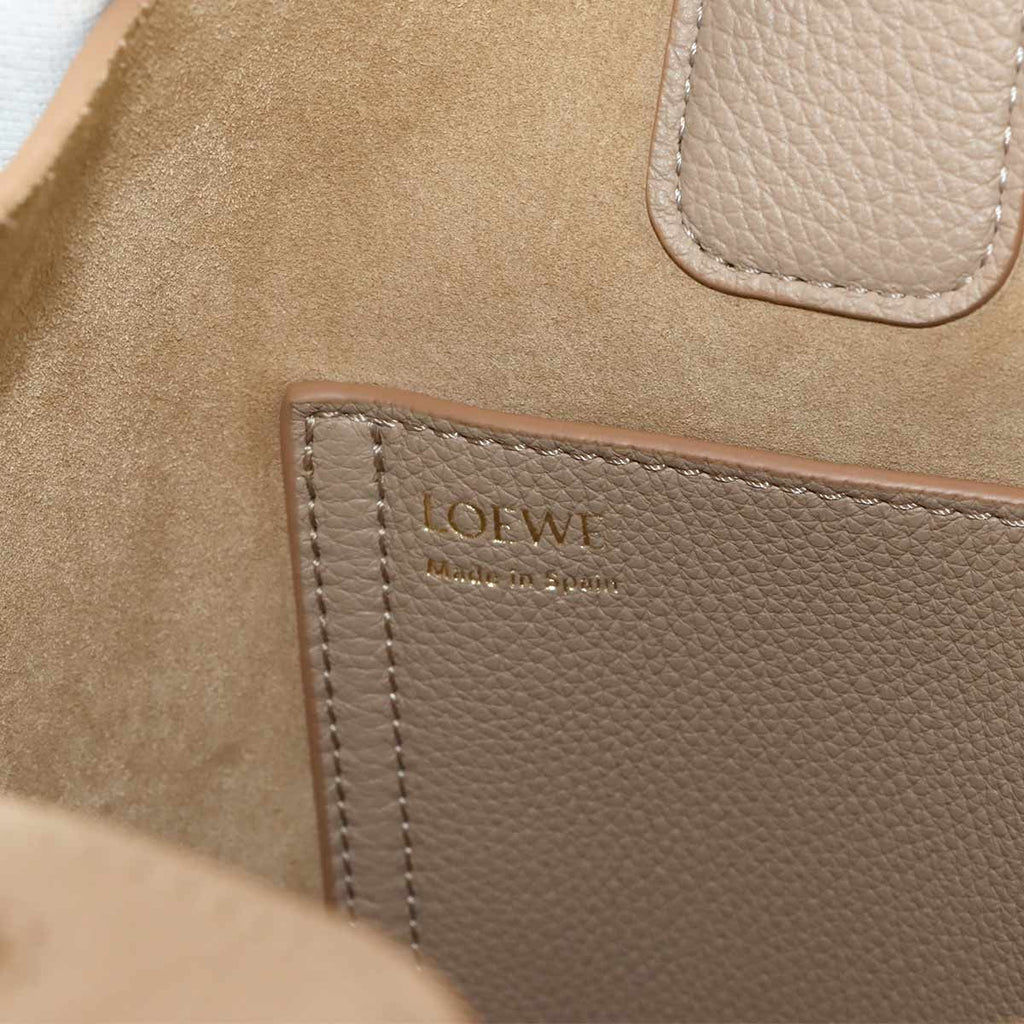Loewe Pebble Bucket Bag Mini 2-Way Leather Sand — view 8