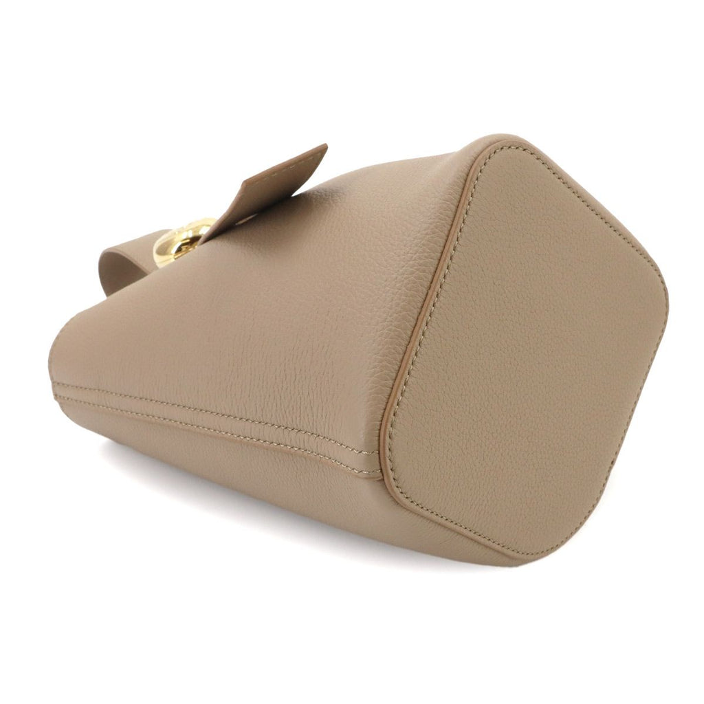 Loewe Pebble Bucket Bag Mini 2-Way Leather Sand — view 5