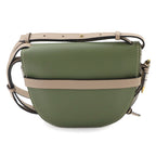 Loewe Gate Small Shoulder Bag Leather Green Beige White — view 3