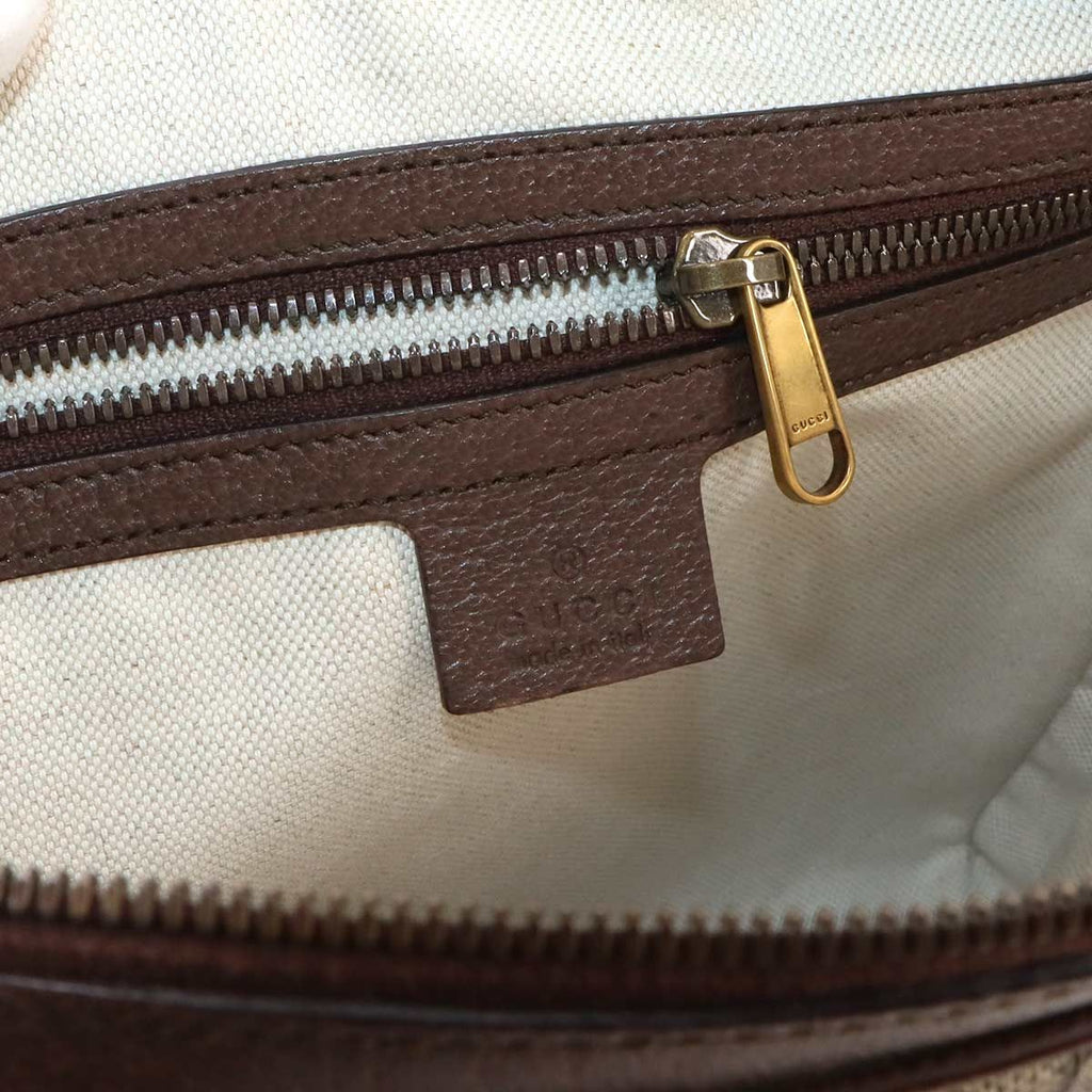 Gucci Ophidia Small Messenger Shoulder Bag GG Supreme Leather Beige Brown — view 8