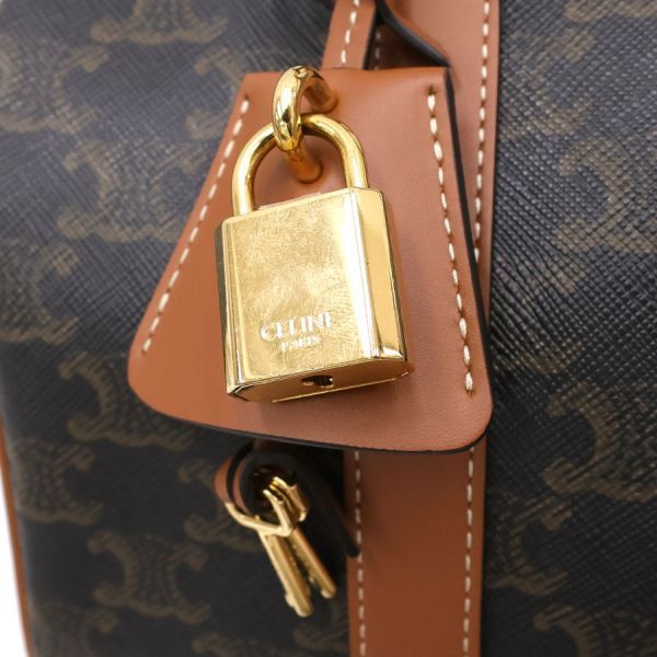 Celine Medium Boston Triomphe Canvas &calfskin — view 5