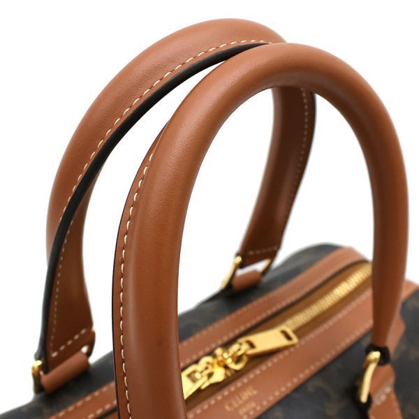 Celine Medium Boston Triomphe Canvas &calfskin — view 3