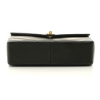 Chanel Bias Stitch 25 Chain Shoulder Bag Black Lambskin — view 3