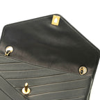 Chanel Bias Stitch 25 Chain Shoulder Bag Black Lambskin — view 7