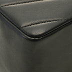 Chanel Bias Stitch 25 Chain Shoulder Bag Black Lambskin — view 5
