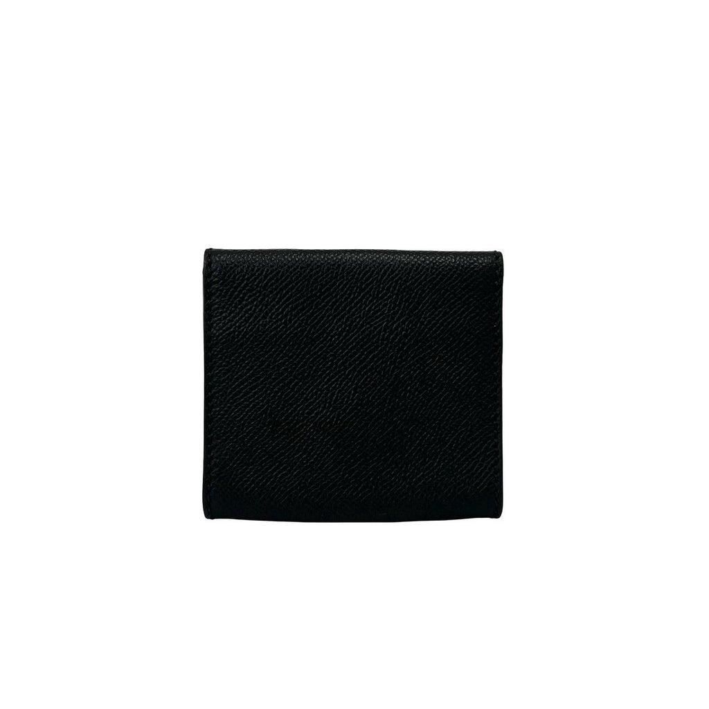 Chanel Vintage CC Logo Leather Coin Purse Mini Wallet Black — view 2