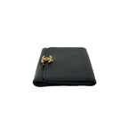 Chanel Vintage CC Logo Leather Coin Purse Mini Wallet Black — view 4