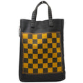 Fendi Game Tote Canvas Leather Black Lightweight Crossbody Shoulder Bag