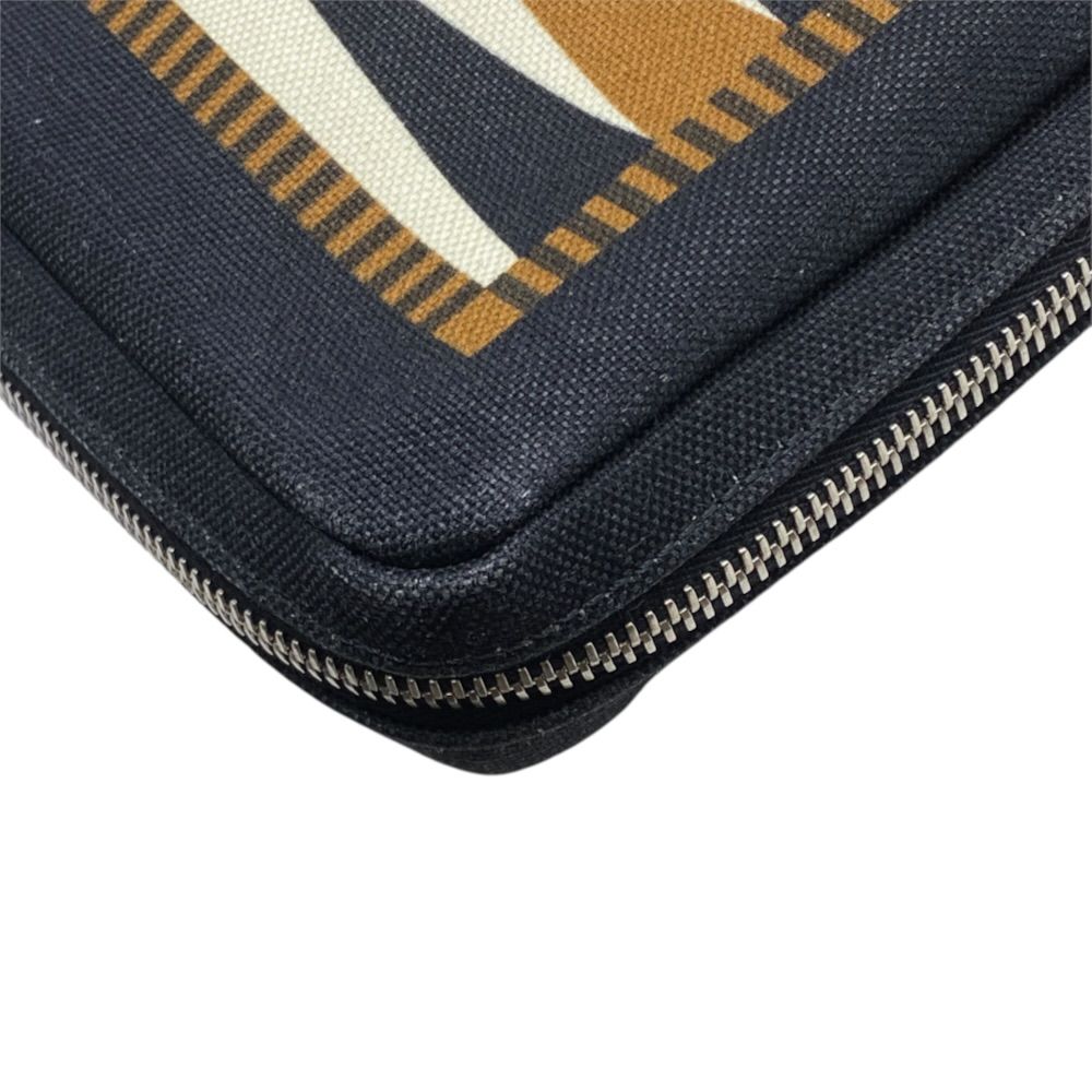Fendi Game Tote Canvas Leather Black Lightweight Crossbody Shoulder Bag — view 4