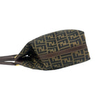 Fendi Vintage Zucca FF Pattern Canvas Leather Tote Bag Brown — view 5