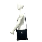 Gucci Abbey GG Canvas Leather Shoulder Bag Pochette Crossbody Cross Black — view 2