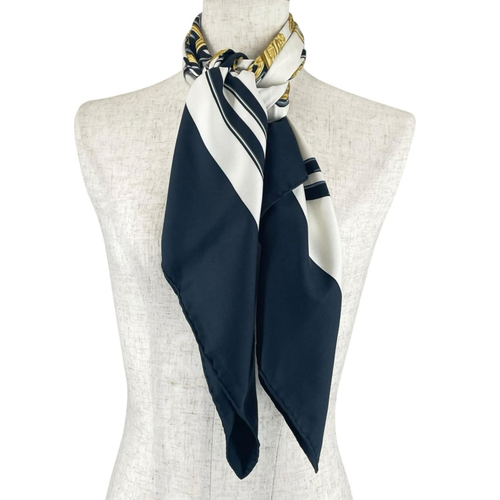 Hermes Carre 90 Brides de Gala Scarf Silk Black — view 2