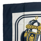 Hermes Carre 90 Brides de Gala Scarf Silk Black — view 3