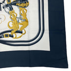 Hermes Carre 90 Brides de Gala Scarf Silk Black — view 5