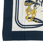 Hermes Carre 90 Brides de Gala Scarf Silk Black — view 6