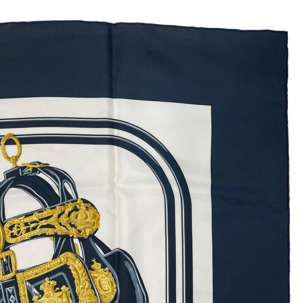 Hermes Carre 90 Brides de Gala Scarf Silk Black — view 4