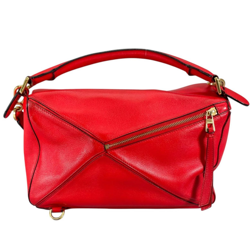 Loewe Puzzle Shoulder Bag Red Medium — view 2