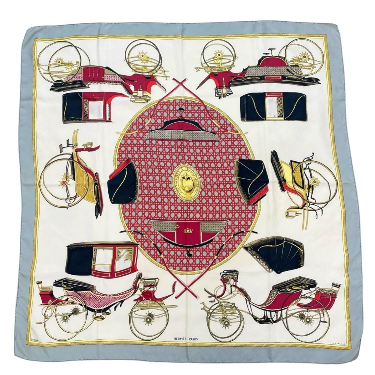 Hermes Carre 90 Scarf Silk Multicolor