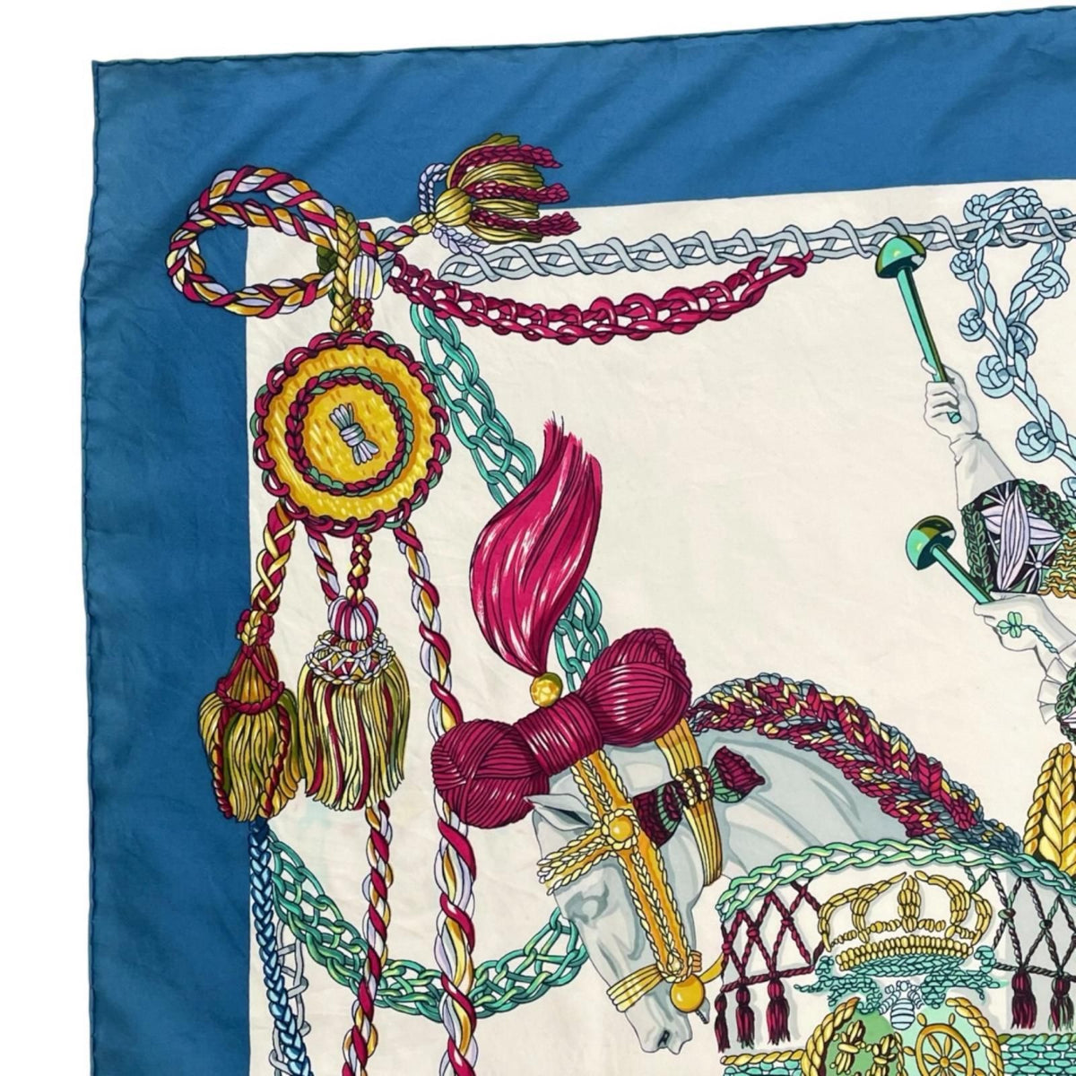 Hermes Carre 90 le Timbalier Timpani Player Scarf Silk Multicolor — view 3
