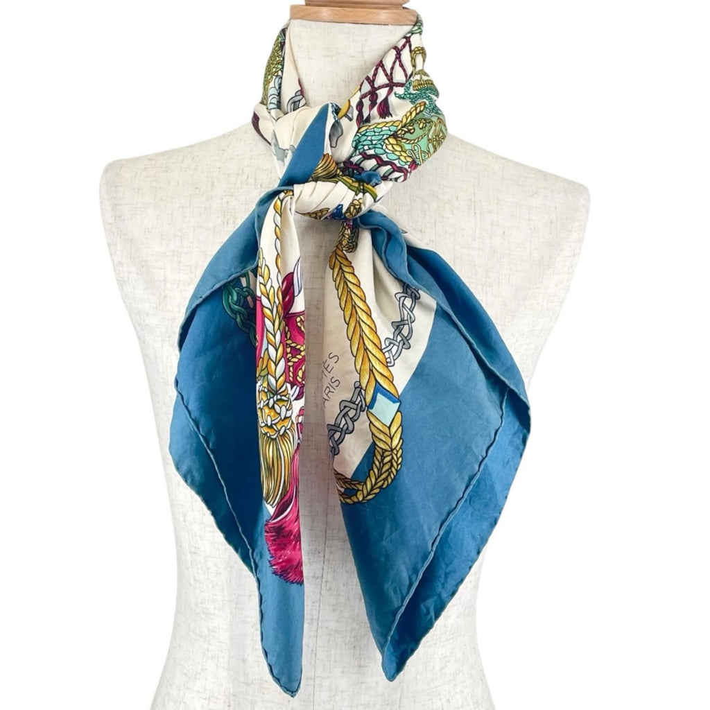 Hermes Carre 90 le Timbalier Timpani Player Scarf Silk Multicolor — view 2