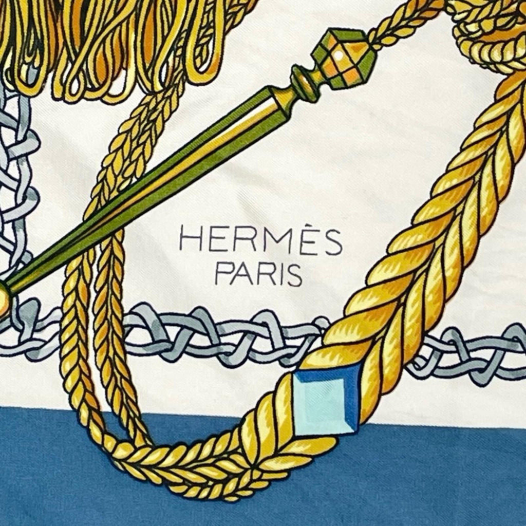Hermes Carre 90 le Timbalier Timpani Player Scarf Silk Multicolor — view 7