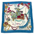 Hermes Carre 90 le Timbalier Timpani Player Scarf Silk Multicolor