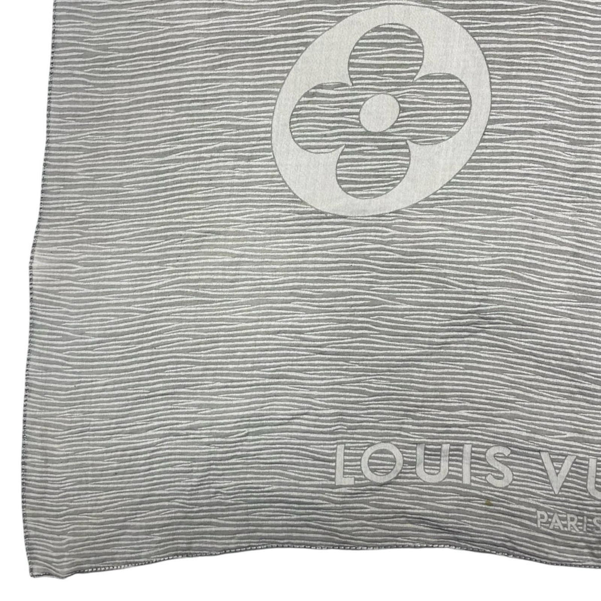 Louis Vuitton Shawl Gray Scarf — view 4