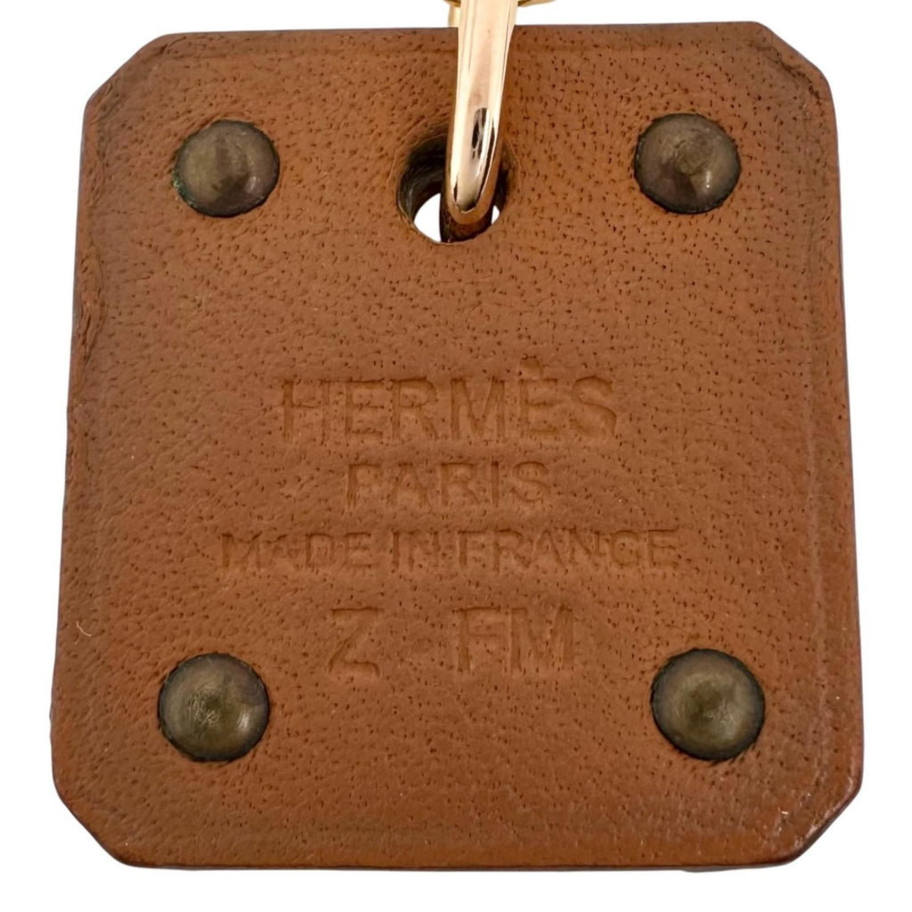 Hermes As de Coeur Ace of Heart Necklace Calf Gold — view 5