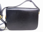 Celine Vintage Bag Shoulder Leather Black Carriage — view 2