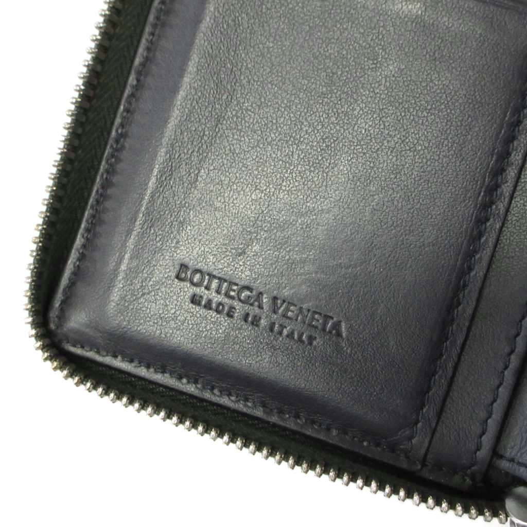Bottega Veneta Cassette Zip Around Wallet Dark Green — view 4
