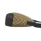 Gucci GG Pattern Logo Canvas Leather Shoulder Bag Cross Brown — view 6