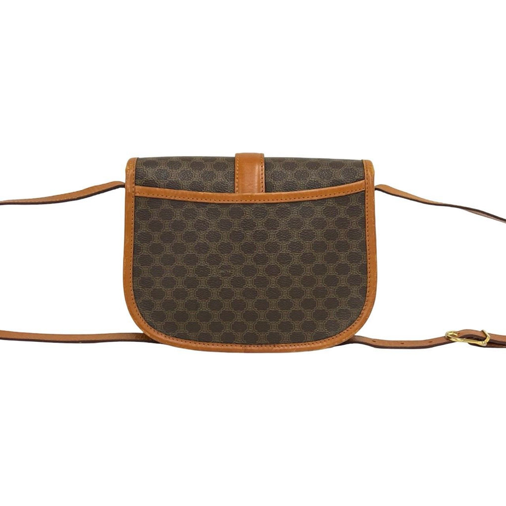 Celine Vintage Macadam Blason Pattern Leather Shoulder Bag Pochette Crossbody — view 3