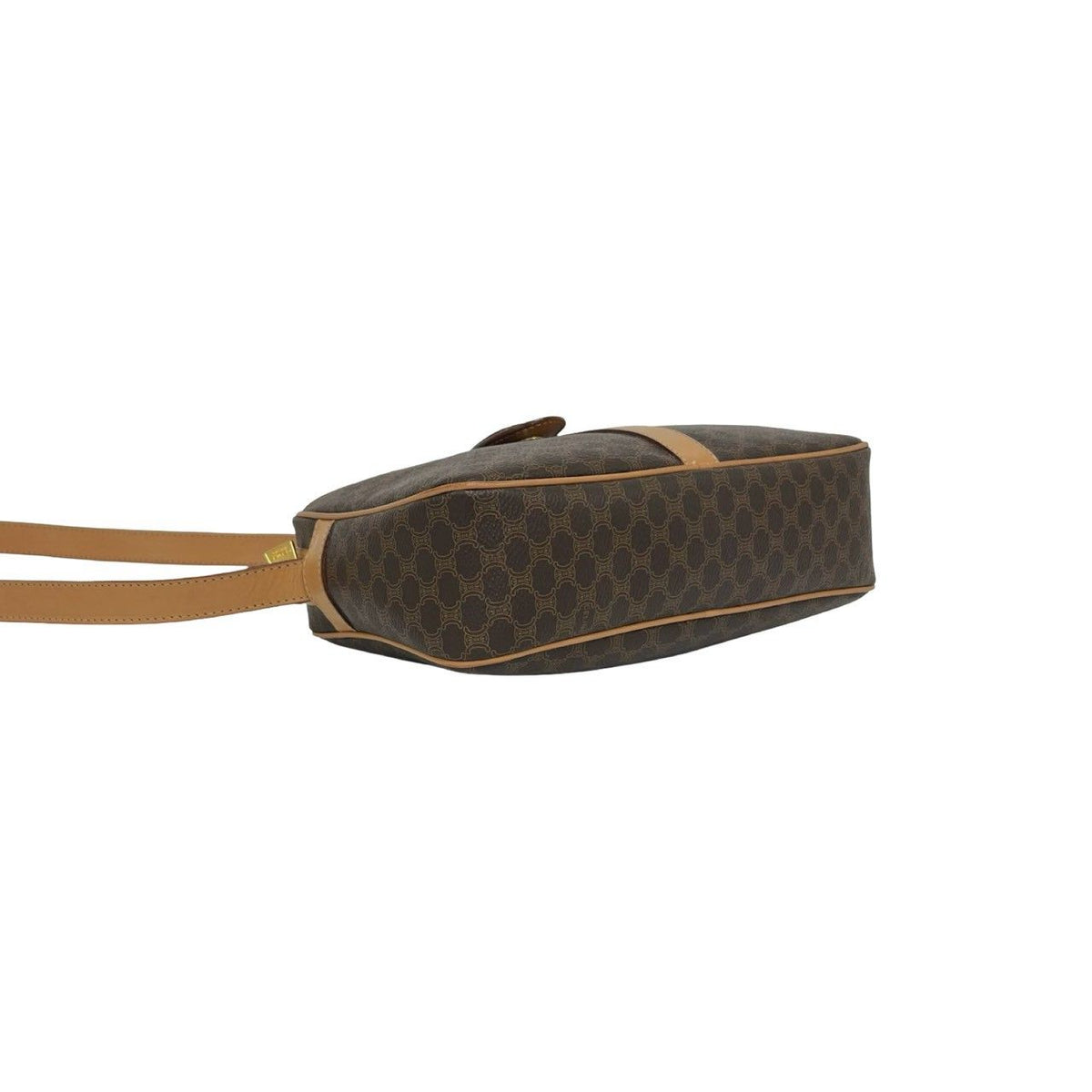 Celine Vintage Macadam Blason Pattern Triomphe Leather Shoulder Bag Pochette — view 7