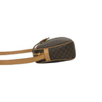 Celine Vintage Macadam Blason Pattern Triomphe Leather Shoulder Bag Pochette — view 5