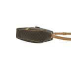 Celine Vintage Macadam Blason Pattern Triomphe Leather Shoulder Bag Pochette — view 8