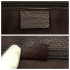 Gucci Brown Beige Silver GG Canvas Shoulder Bag — view 3