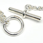 Hermes Chaine D'ancre Alea Long Necklace Silver — view 7