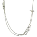 Hermes Chaine D'ancre Alea Long Necklace Silver