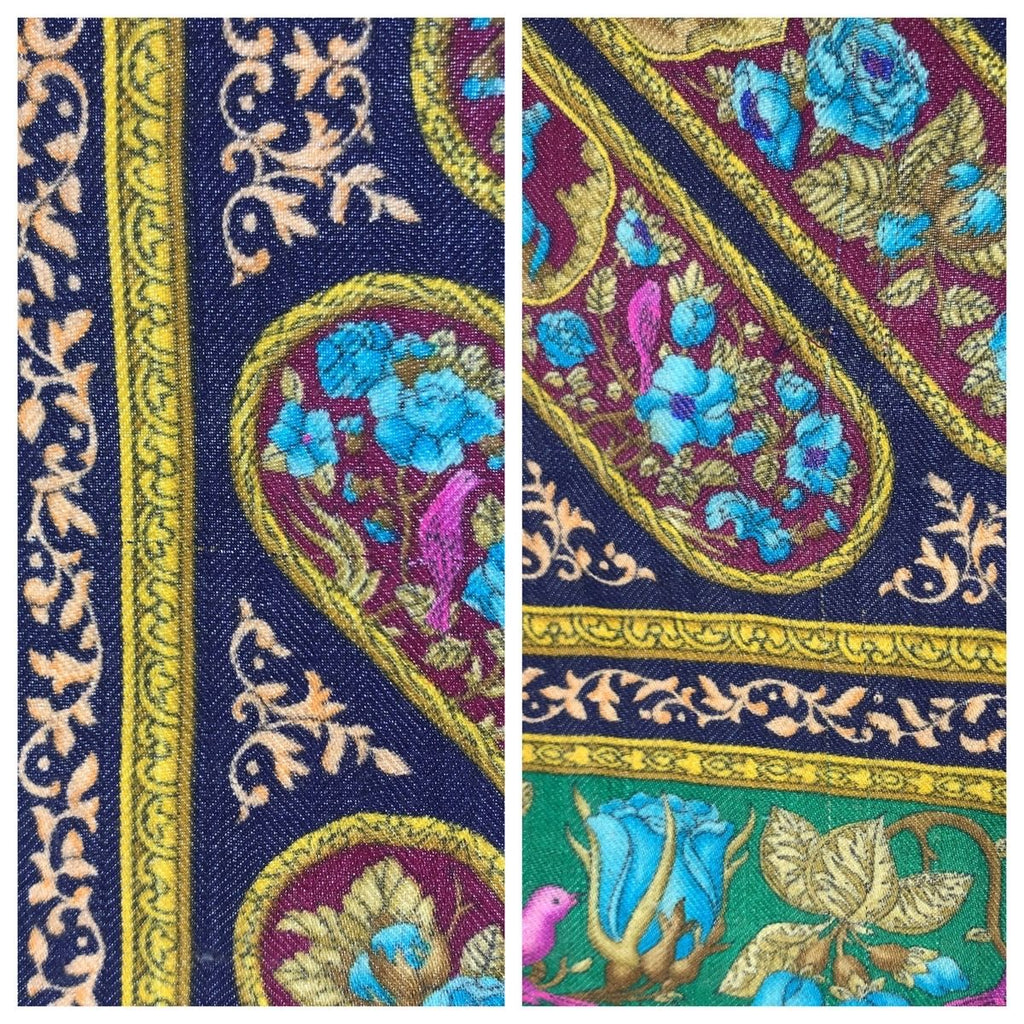 Hermes Qalamdan Carre 90 Navy Multicolor Silk Scarf — view 7