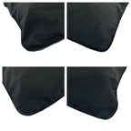 Prada Tessuto Black Silver Nylon Shoulder Bag Pochette — view 4